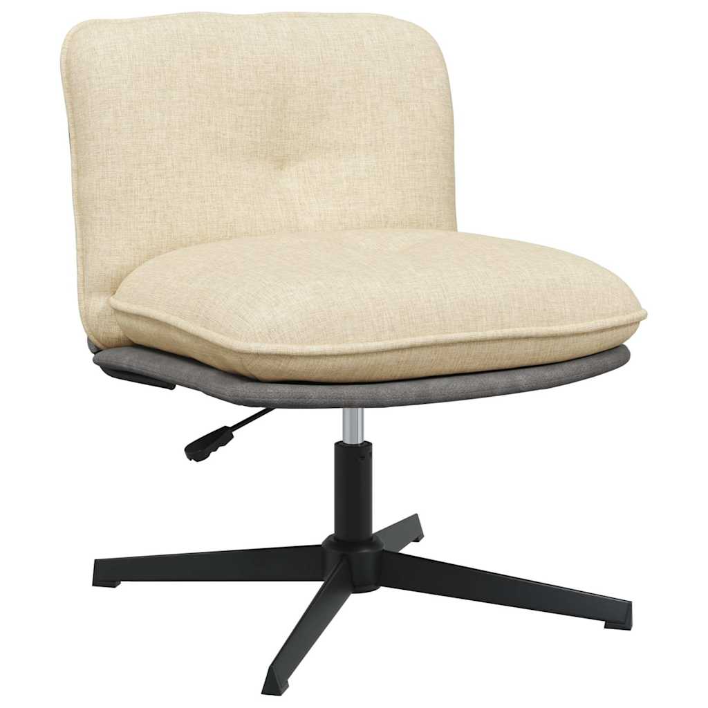Chaise pivotante de bureau Crème Tissu - XIOS