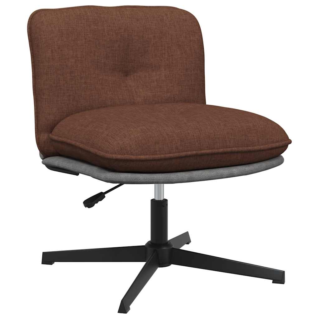 Chaise pivotante de bureau Marron Tissu - XIOS