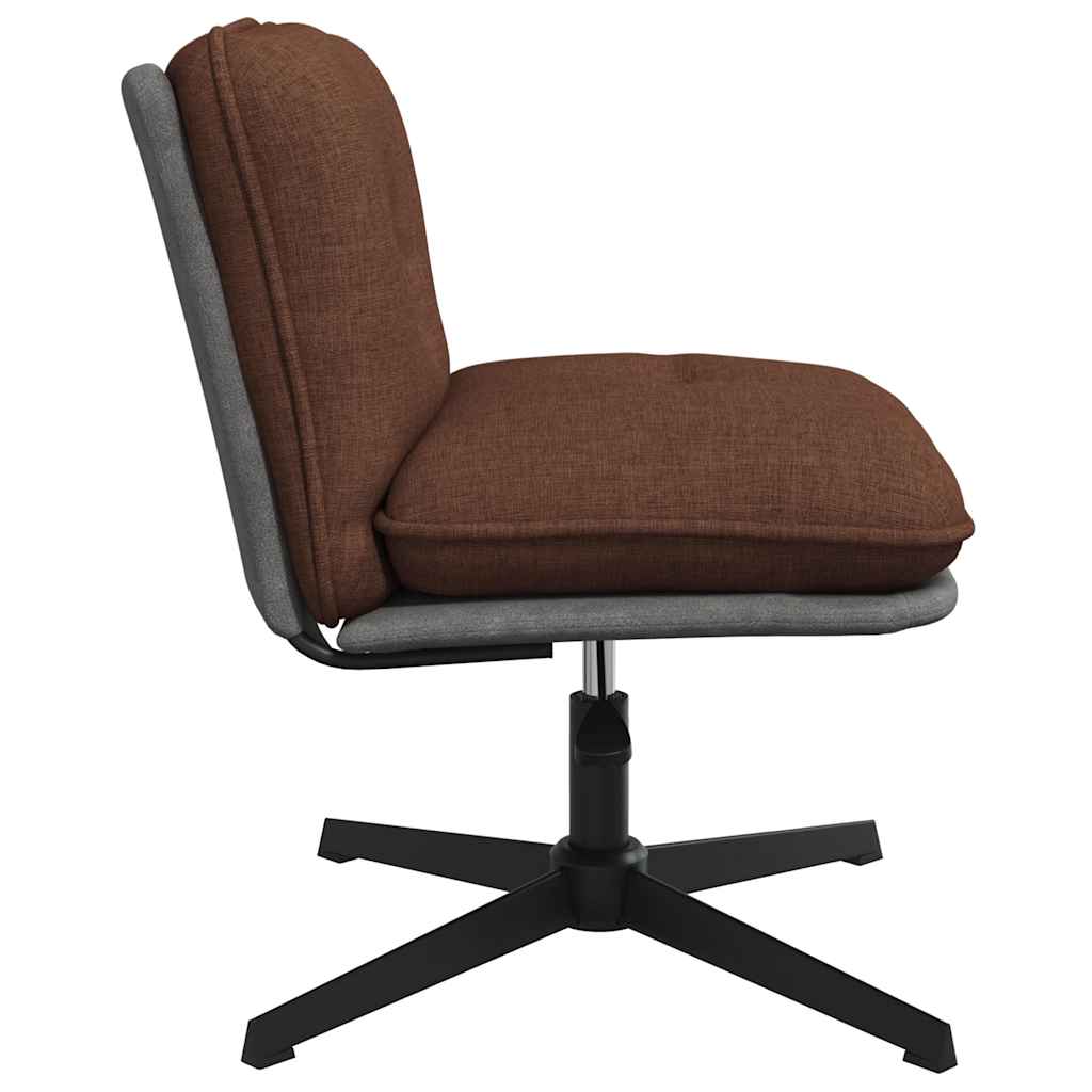 Chaise pivotante de bureau Marron Tissu - XIOS