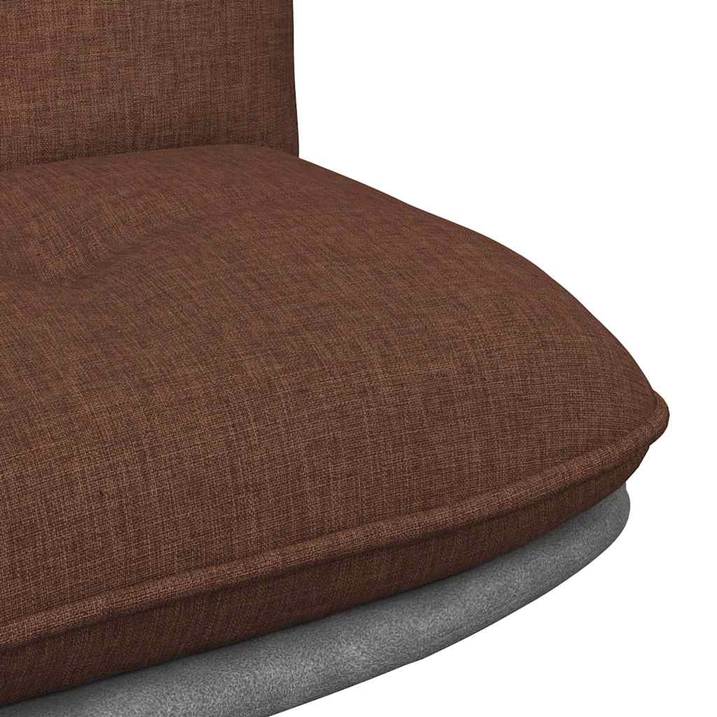 Chaise pivotante de bureau Marron Tissu - XIOS