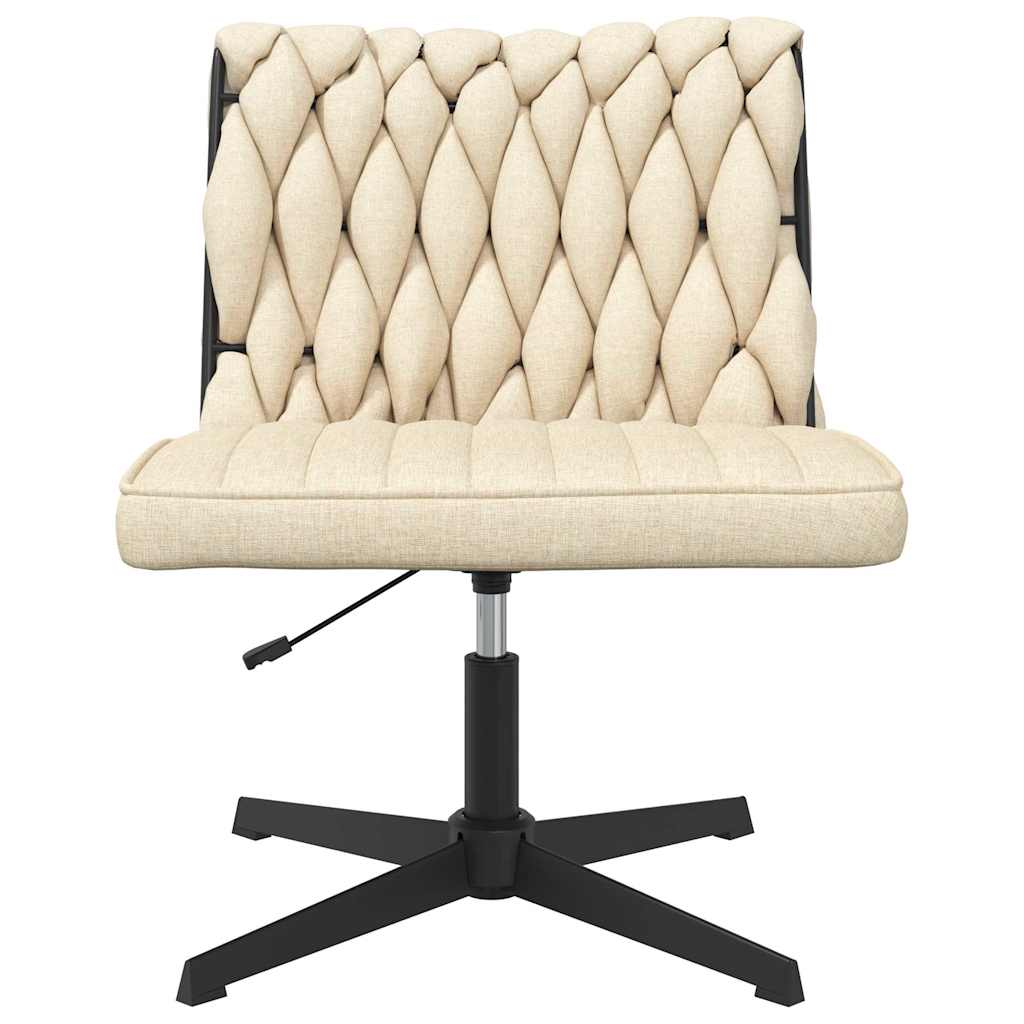 Chaise pivotante de bureau Crème Tissu - XIOS