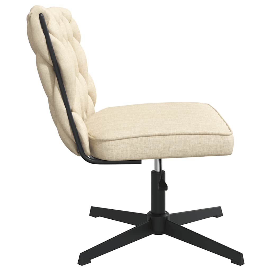 Chaise pivotante de bureau Crème Tissu - XIOS