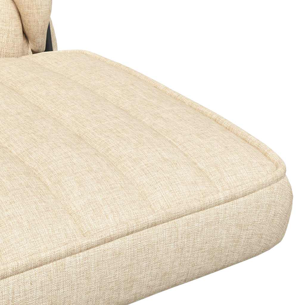 Chaise pivotante de bureau Crème Tissu - XIOS