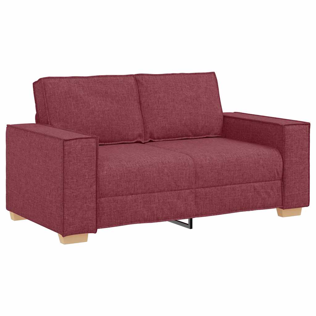 Canapé 3 pcs Bordeaux 220 x 80 x 84 cm Tissu en lin mélangé - XIOS