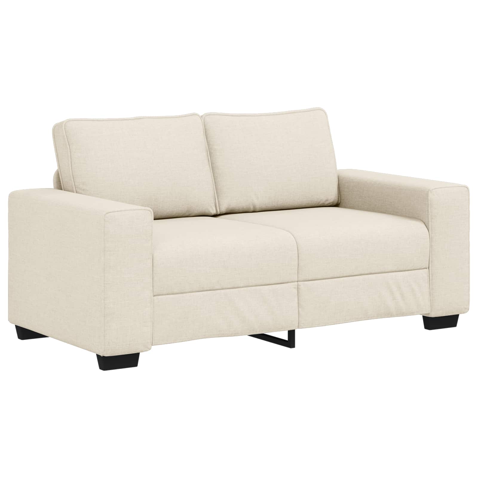 Canapé 2 pcs Beige 221 x 80 x 82 cm Tissu en lin mélangé - XIOS