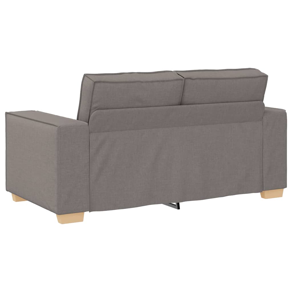 Ensemble de canapé 2 pcs avec coussins en tissu taupe - XIOS
