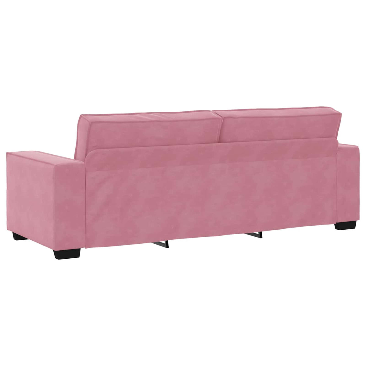 Ensemble canapé 2 pcs avec coussins velours rose