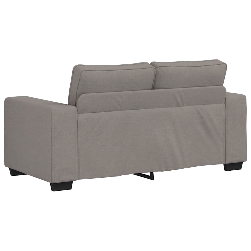 Ensemble de canapé 2 pcs avec coussins en tissu taupe - XIOS