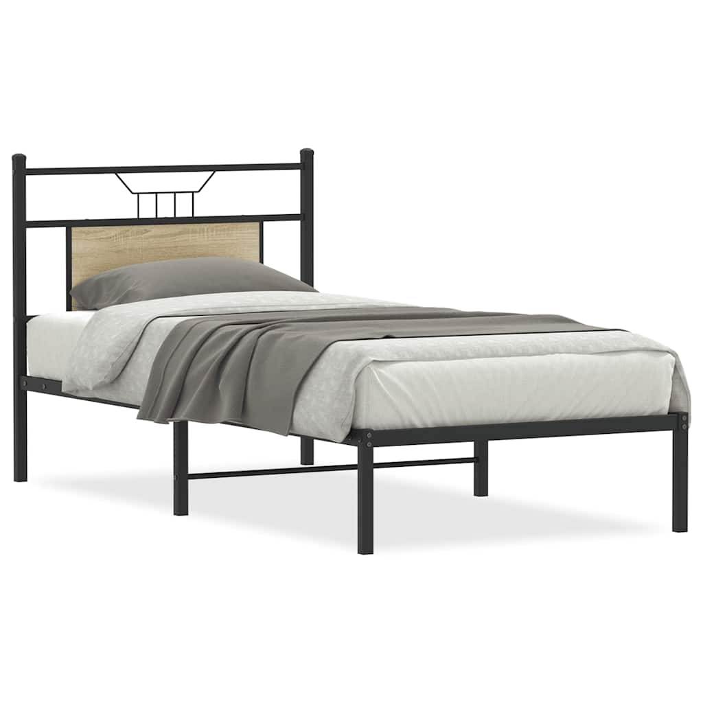 Cadre de lit sans matelas chêne sonoma 90x190 cm - XIOS