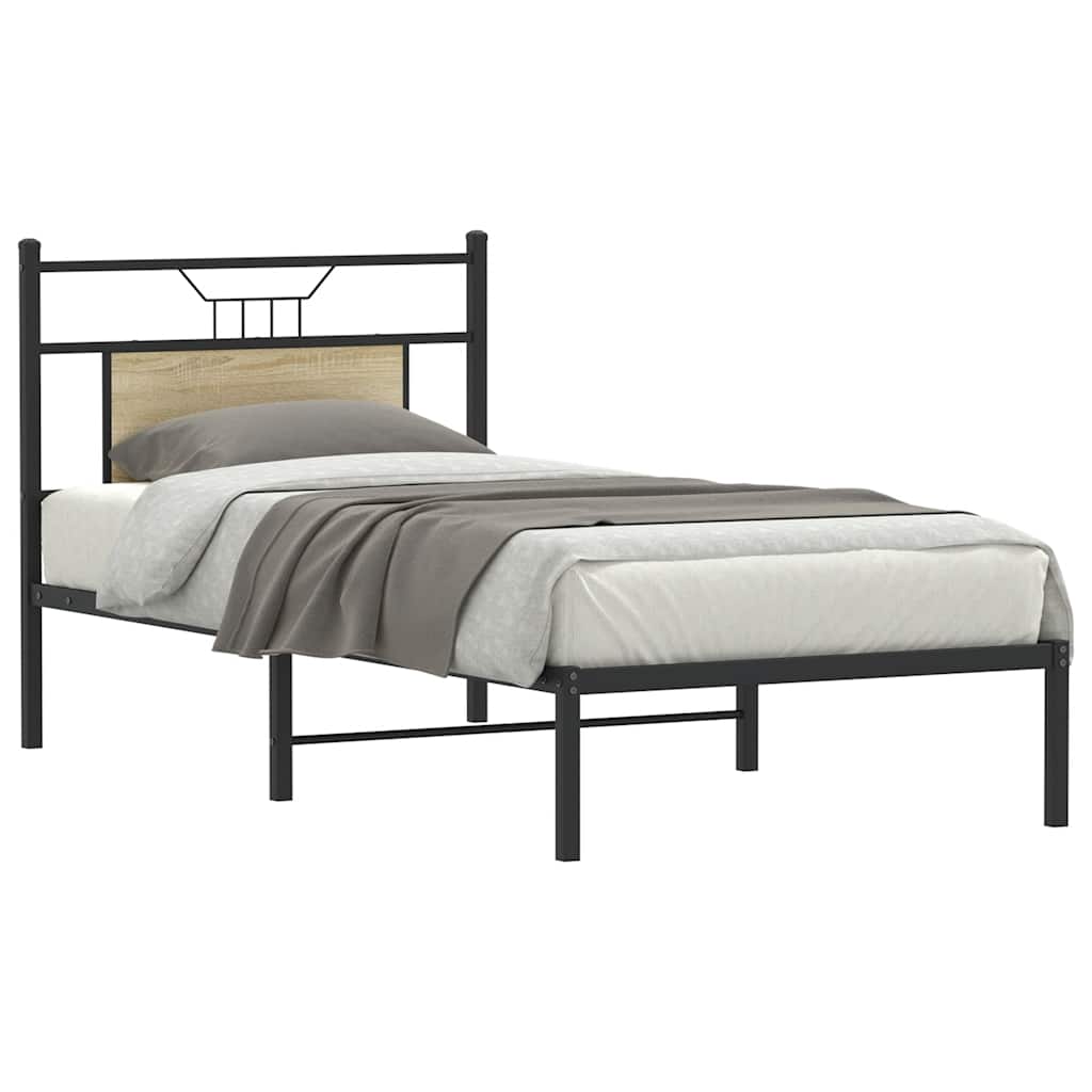 Cadre de lit sans matelas chêne sonoma 90x190 cm - XIOS