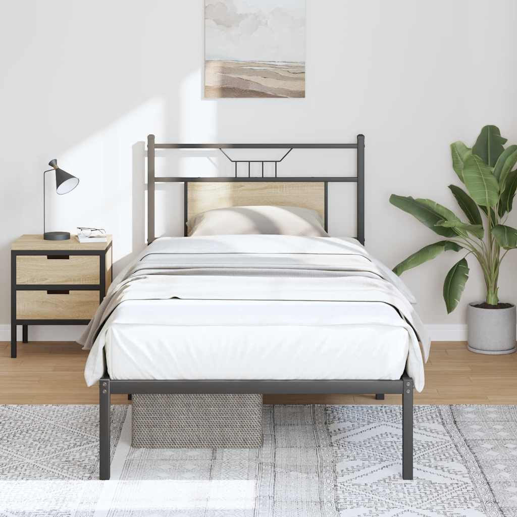 Cadre de lit sans matelas chêne sonoma 90x190 cm - XIOS