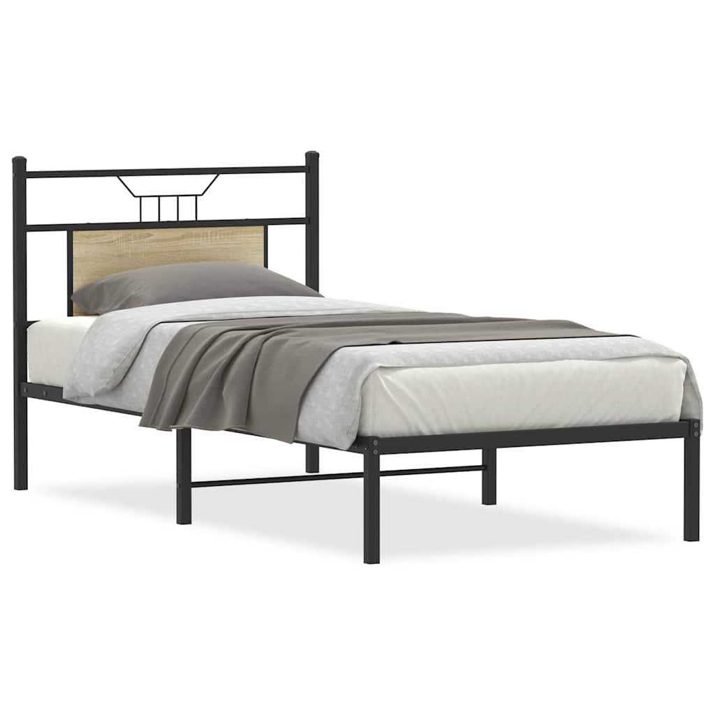 Cadre de lit sans matelas chêne sonoma 90x200 cm - XIOS