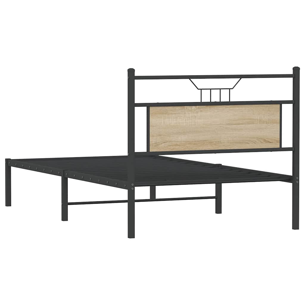 Cadre de lit sans matelas chêne sonoma 107x203 cm - XIOS
