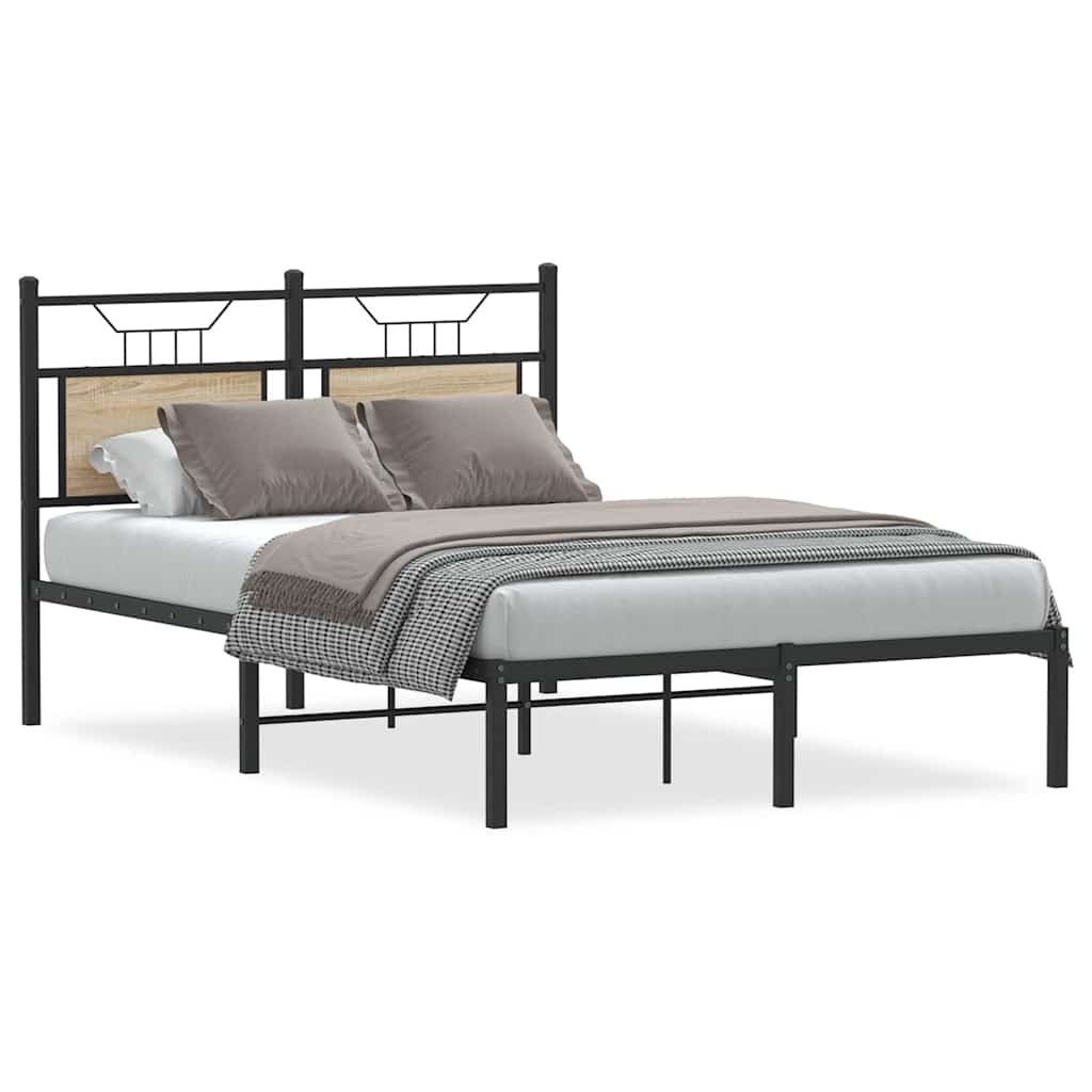 Cadre de lit sans matelas chêne sonoma 120x190 cm - XIOS