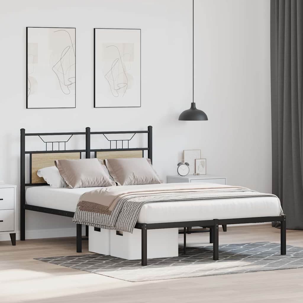 Cadre de lit sans matelas chêne sonoma 120x190 cm - XIOS