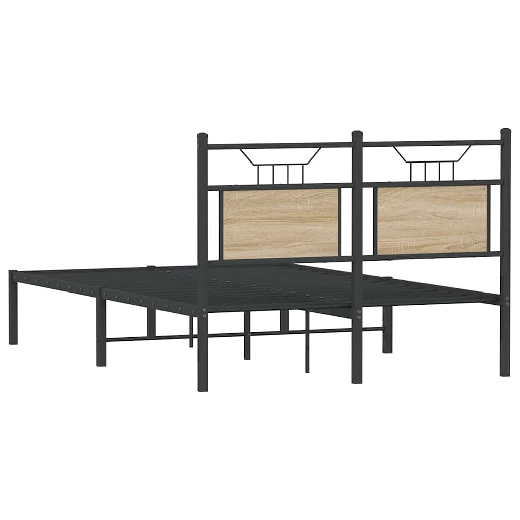 Cadre de lit sans matelas chêne sonoma 120x190 cm - XIOS