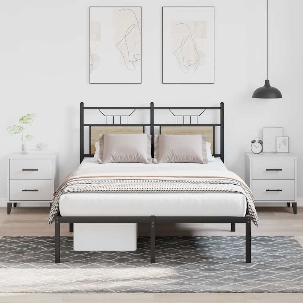 Cadre de lit sans matelas chêne sonoma 120x190 cm - XIOS