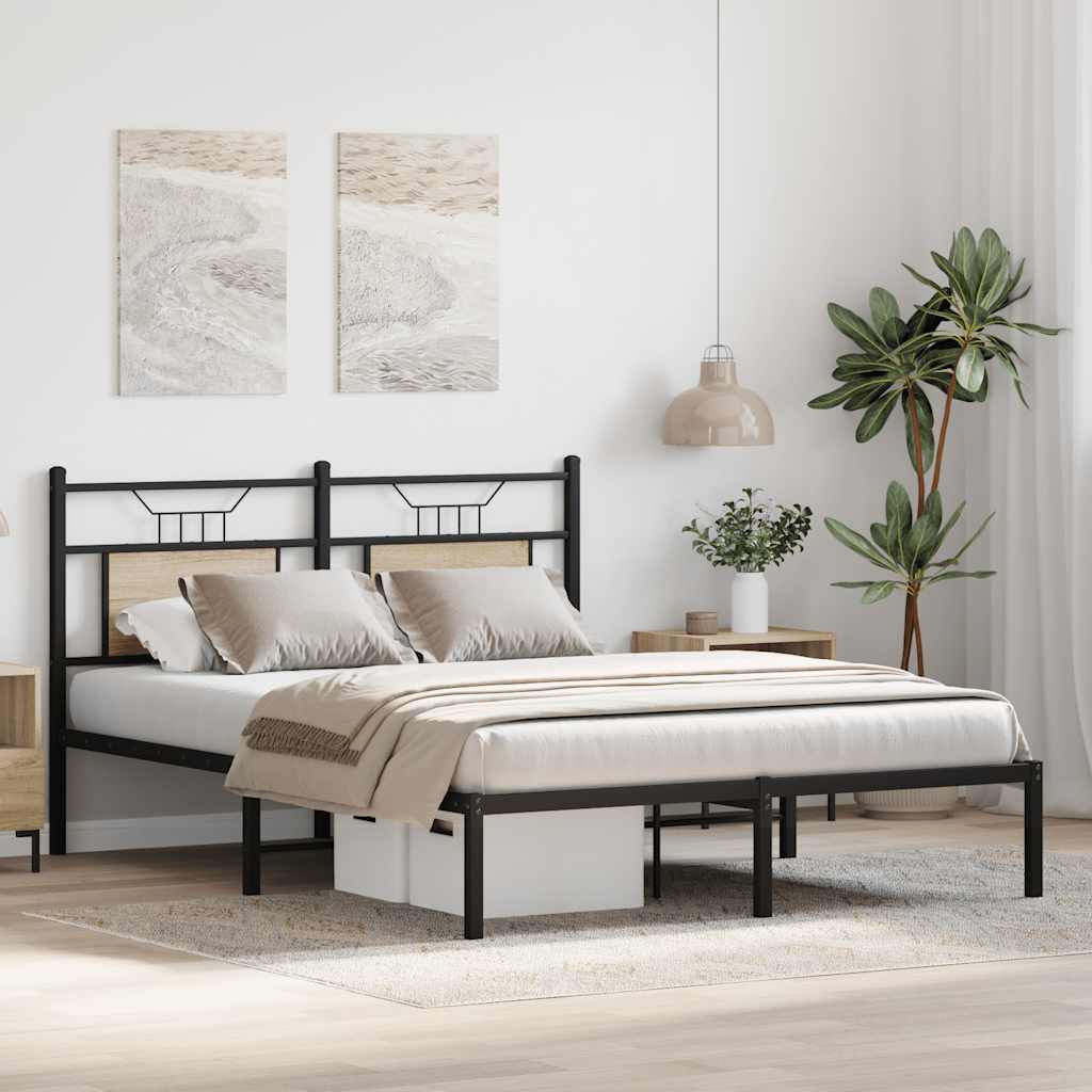 Cadre de lit sans matelas chêne sonoma 137x190 cm - XIOS
