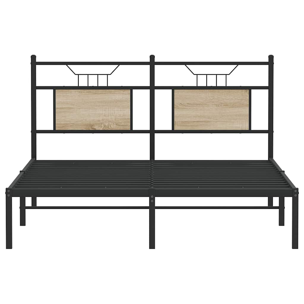 Cadre de lit sans matelas chêne sonoma 137x190 cm - XIOS