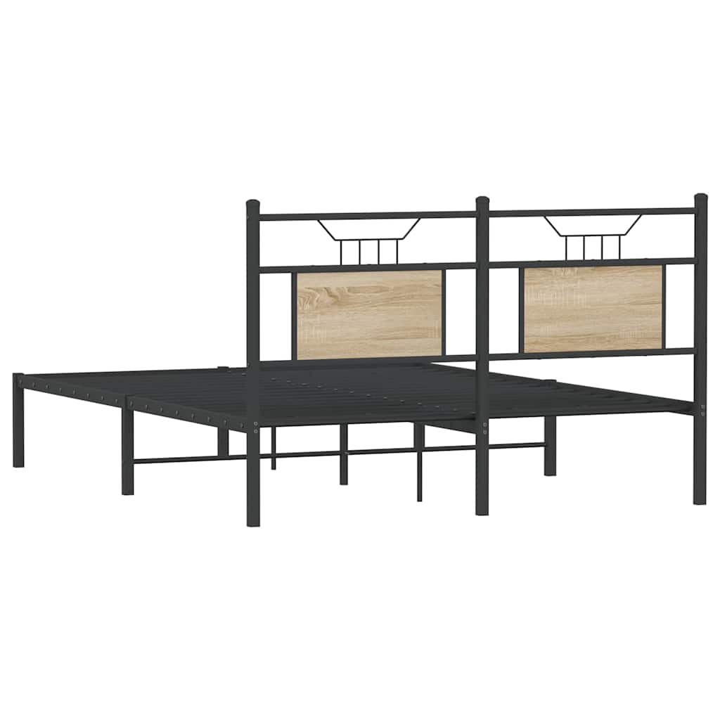 Cadre de lit sans matelas chêne sonoma 140x200 cm - XIOS