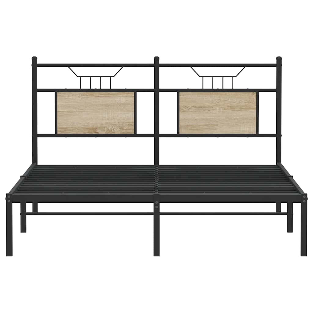 Cadre de lit sans matelas chêne sonoma 150x200 cm - XIOS
