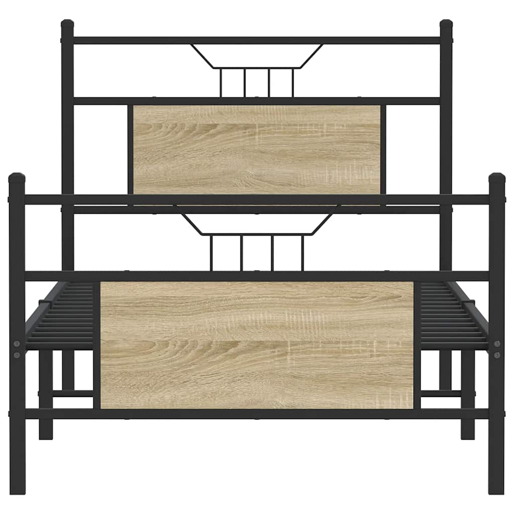 Cadre de lit sans matelas chêne sonoma 75x190 cm - XIOS