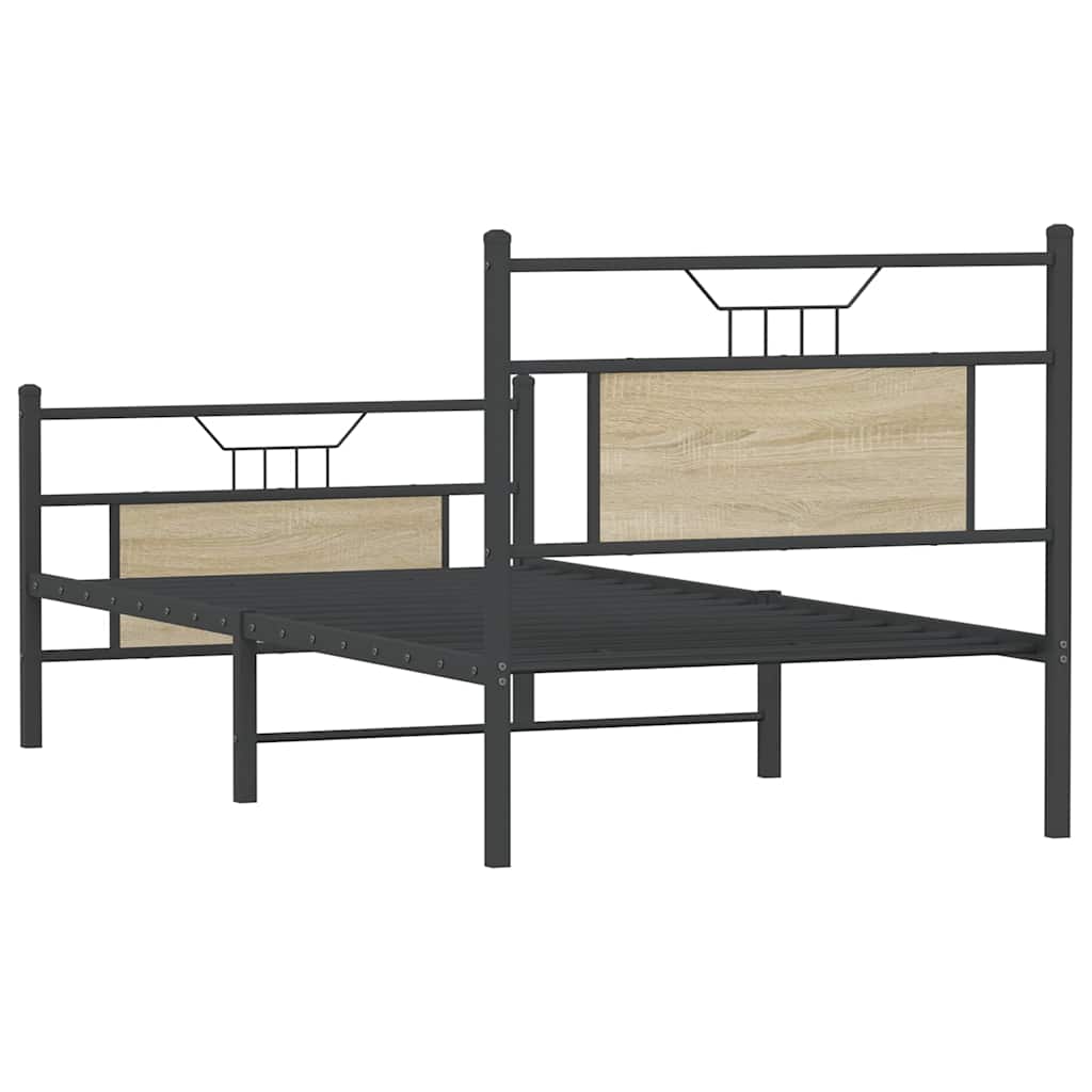 Cadre de lit sans matelas chêne sonoma 90x190 cm - XIOS