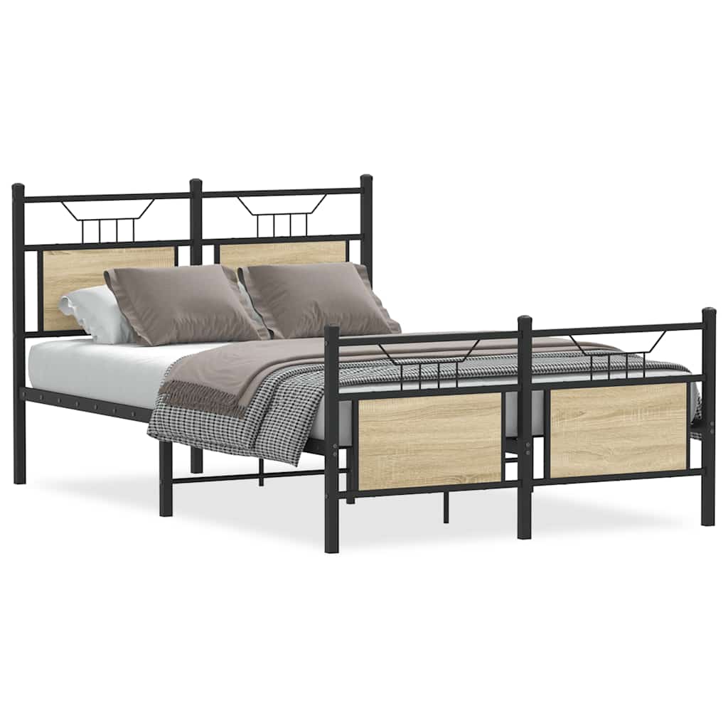 Cadre de lit sans matelas chêne sonoma 120x190 cm - XIOS