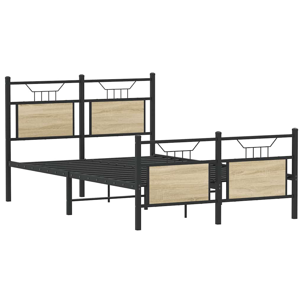 Cadre de lit sans matelas chêne sonoma 120x190 cm - XIOS