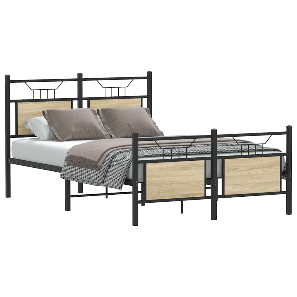 Cadre de lit sans matelas chêne sonoma 120x190 cm - XIOS