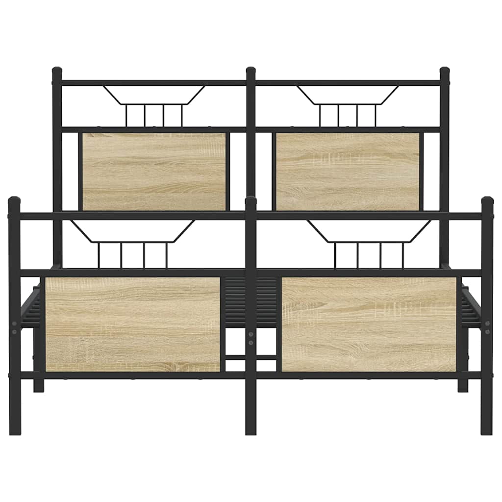 Cadre de lit sans matelas chêne sonoma 120x200 cm - XIOS