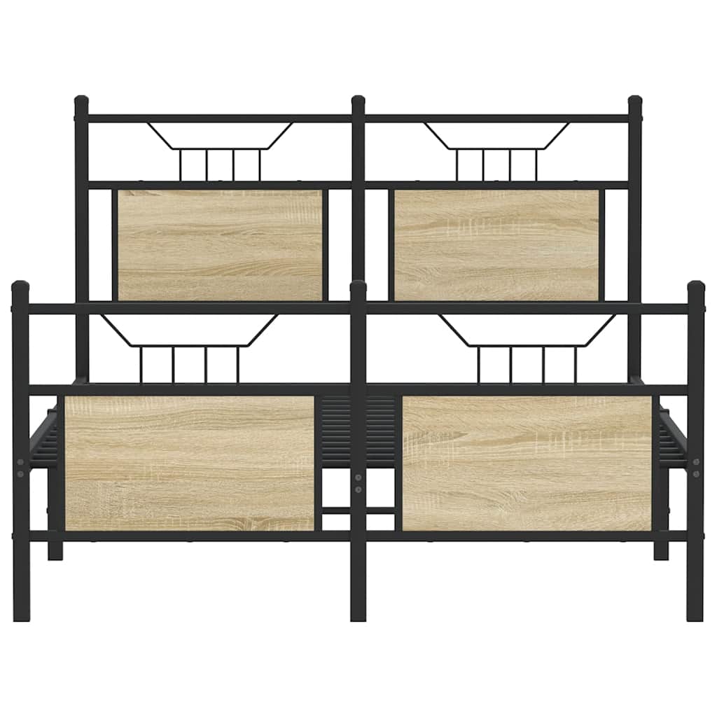Cadre de lit sans matelas chêne sonoma 137x190 cm - XIOS