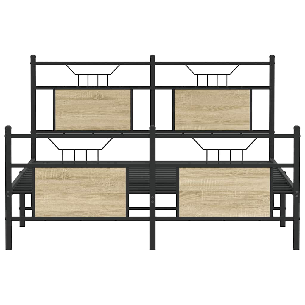 Cadre de lit sans matelas chêne sonoma 140x190 cm - XIOS