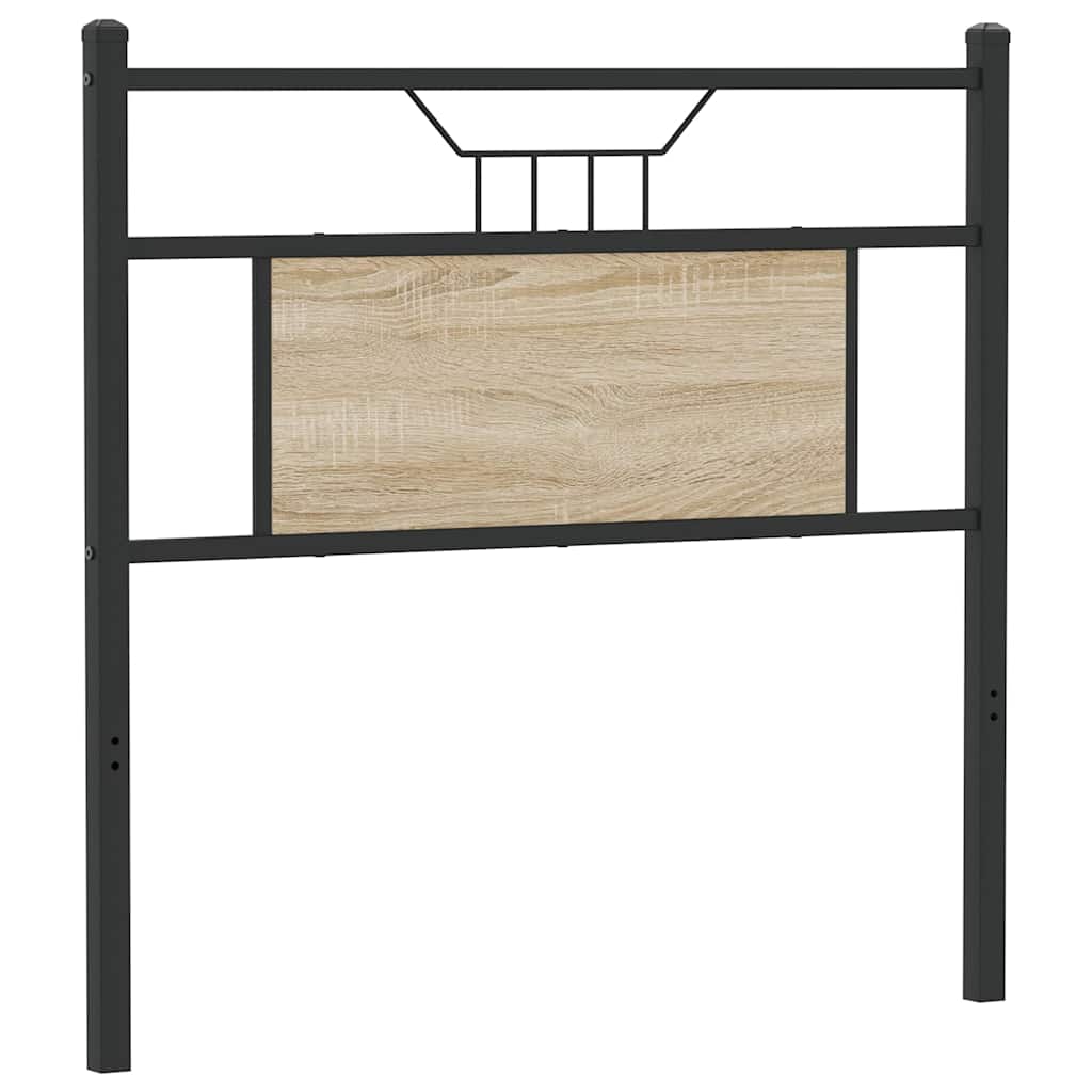 Tête de lit chêne sonoma 80 cm bois d'ingénierie et acier - XIOS