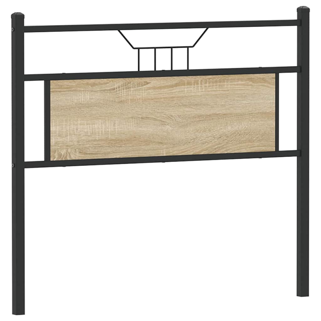 Tête de lit chêne sonoma 100 cm bois d'ingénierie et acier - XIOS