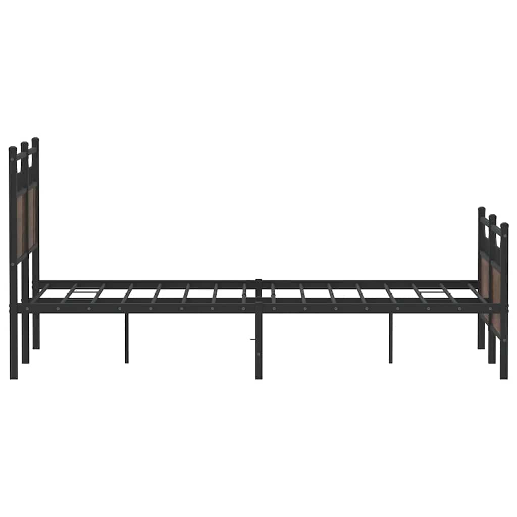 Cadre de lit sans matelas chêne marron 120x190 cm - XIOS