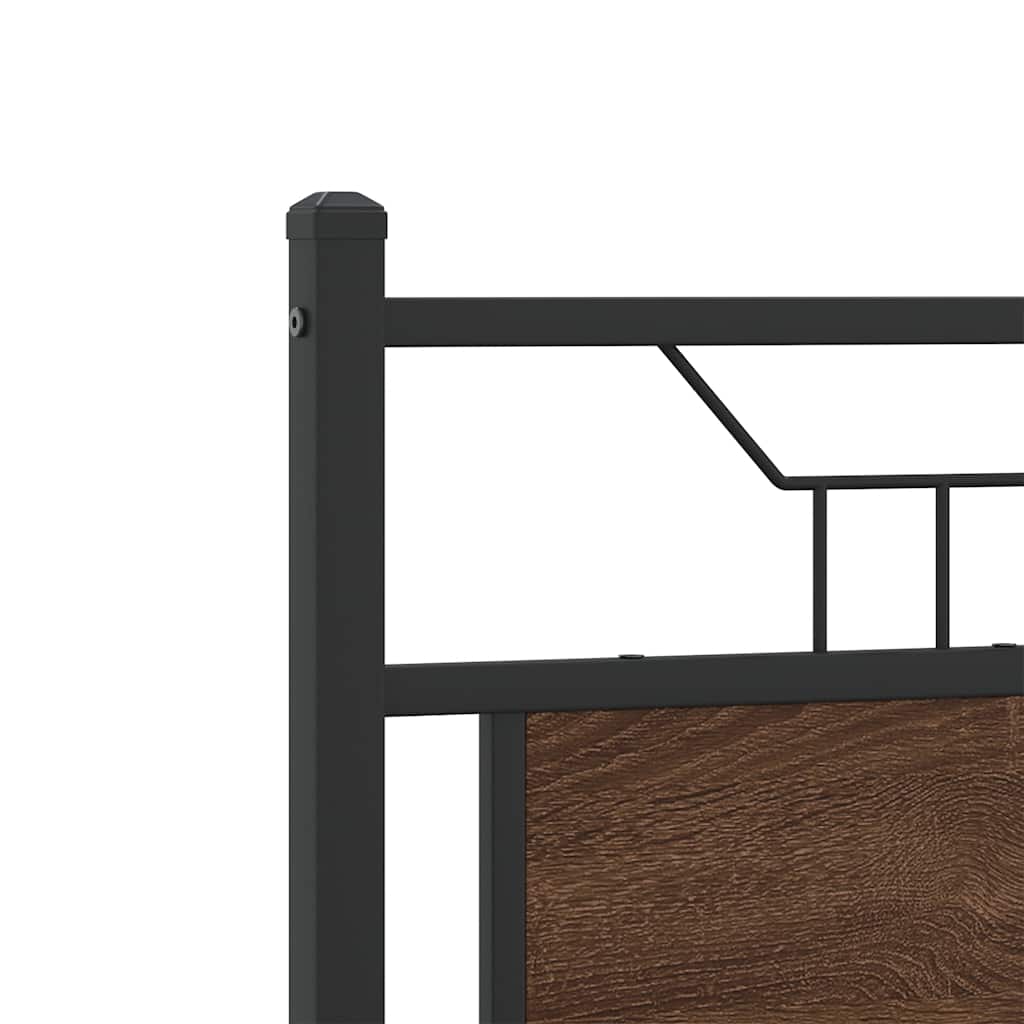 Cadre de lit sans matelas chêne marron 120x200 cm - XIOS
