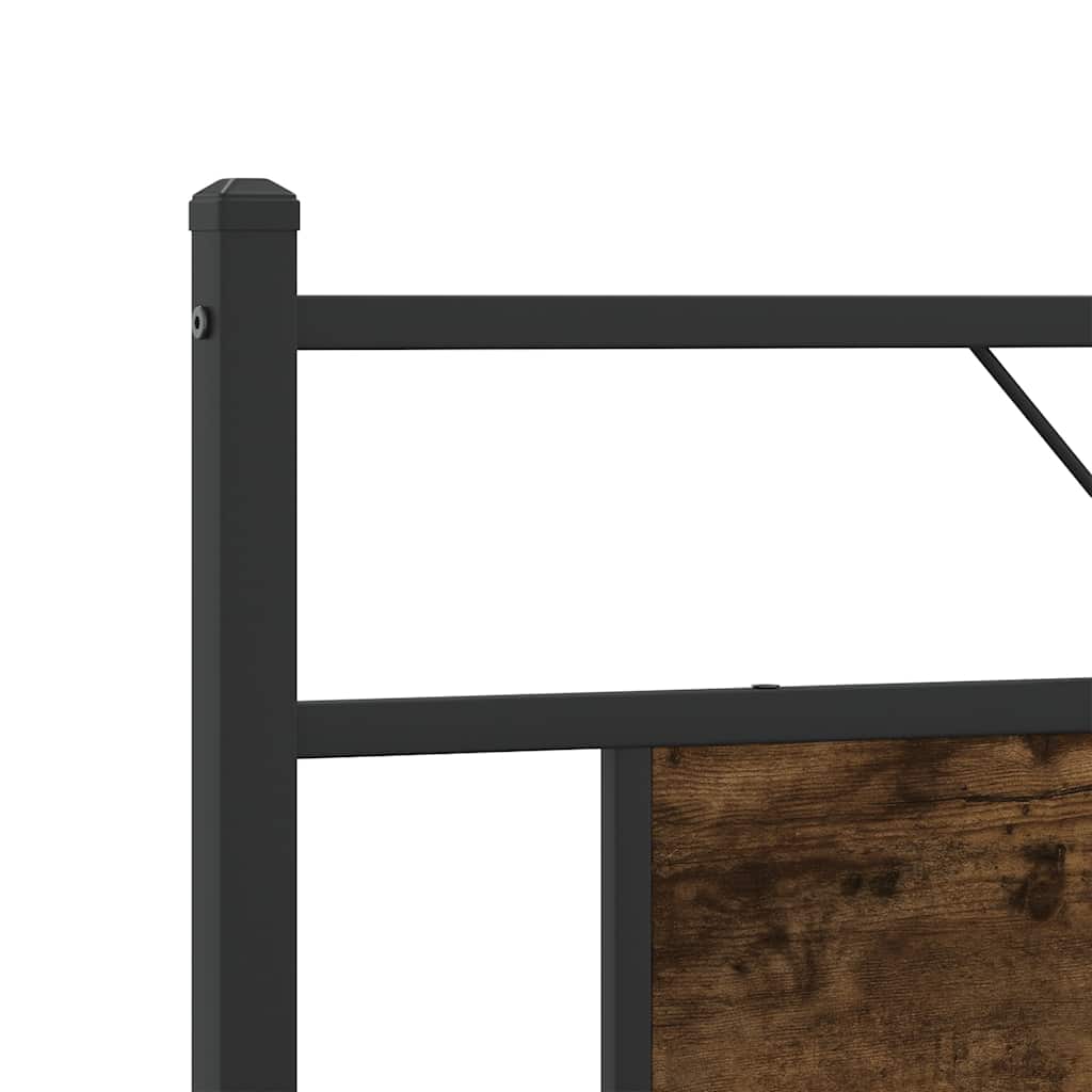 Cadre de lit sans matelas chêne fumé 183x213 cm bois ingénierie - XIOS