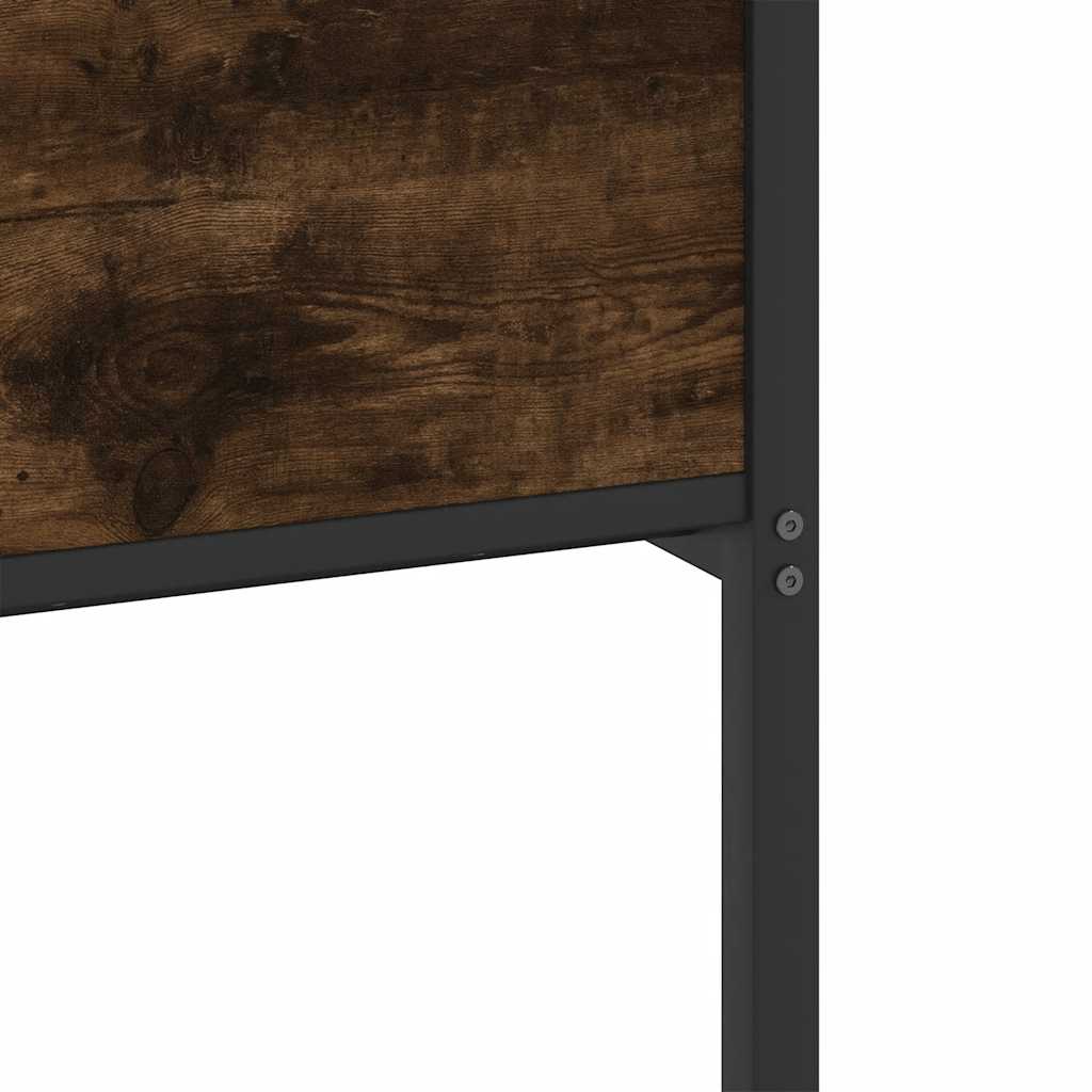 Cadre de lit sans matelas chêne fumé 120x190 cm bois ingénierie - XIOS