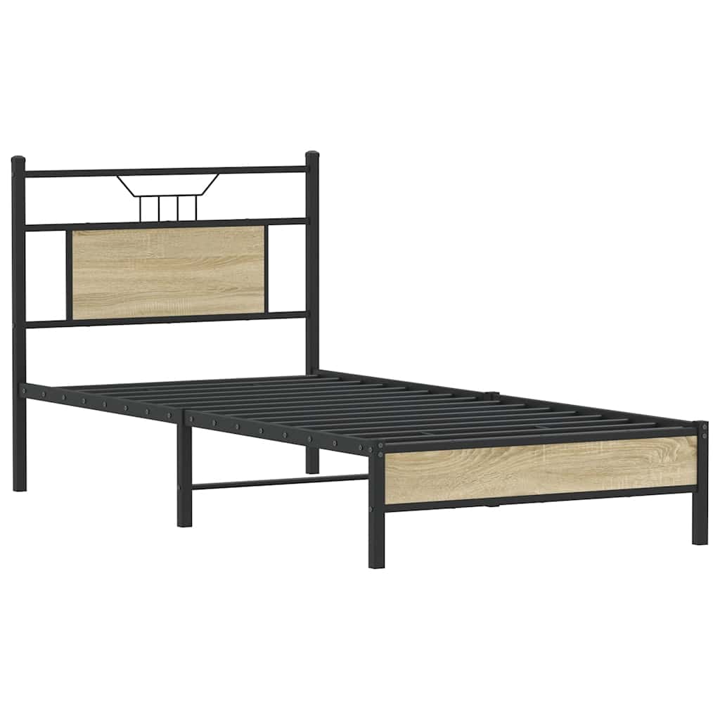 Cadre de lit sans matelas chêne sonoma 90x190 cm - XIOS