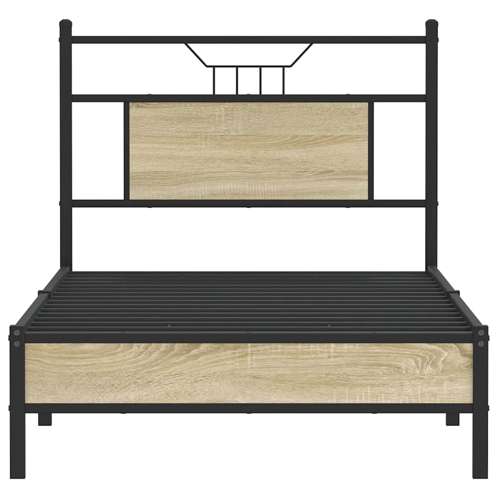 Cadre de lit sans matelas chêne sonoma 90x190 cm - XIOS