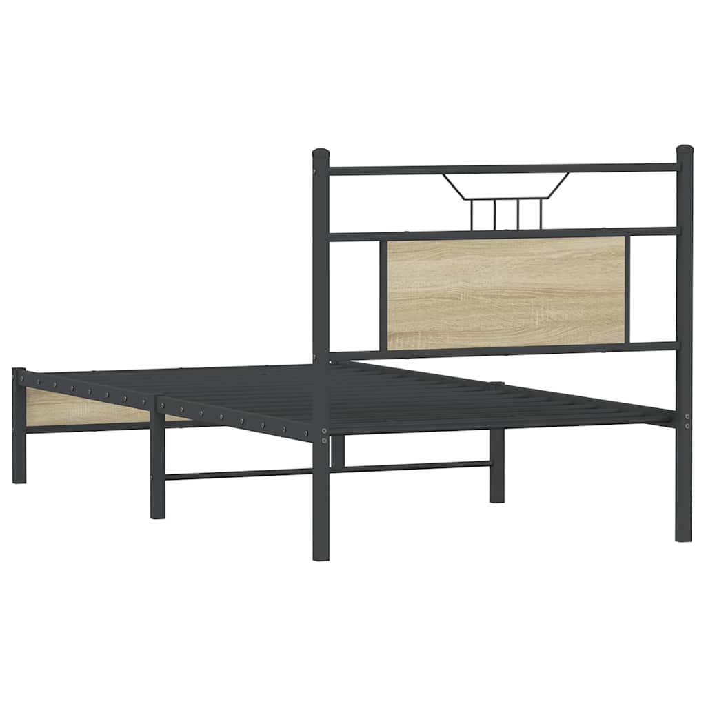 Cadre de lit sans matelas chêne sonoma 90x200 cm - XIOS