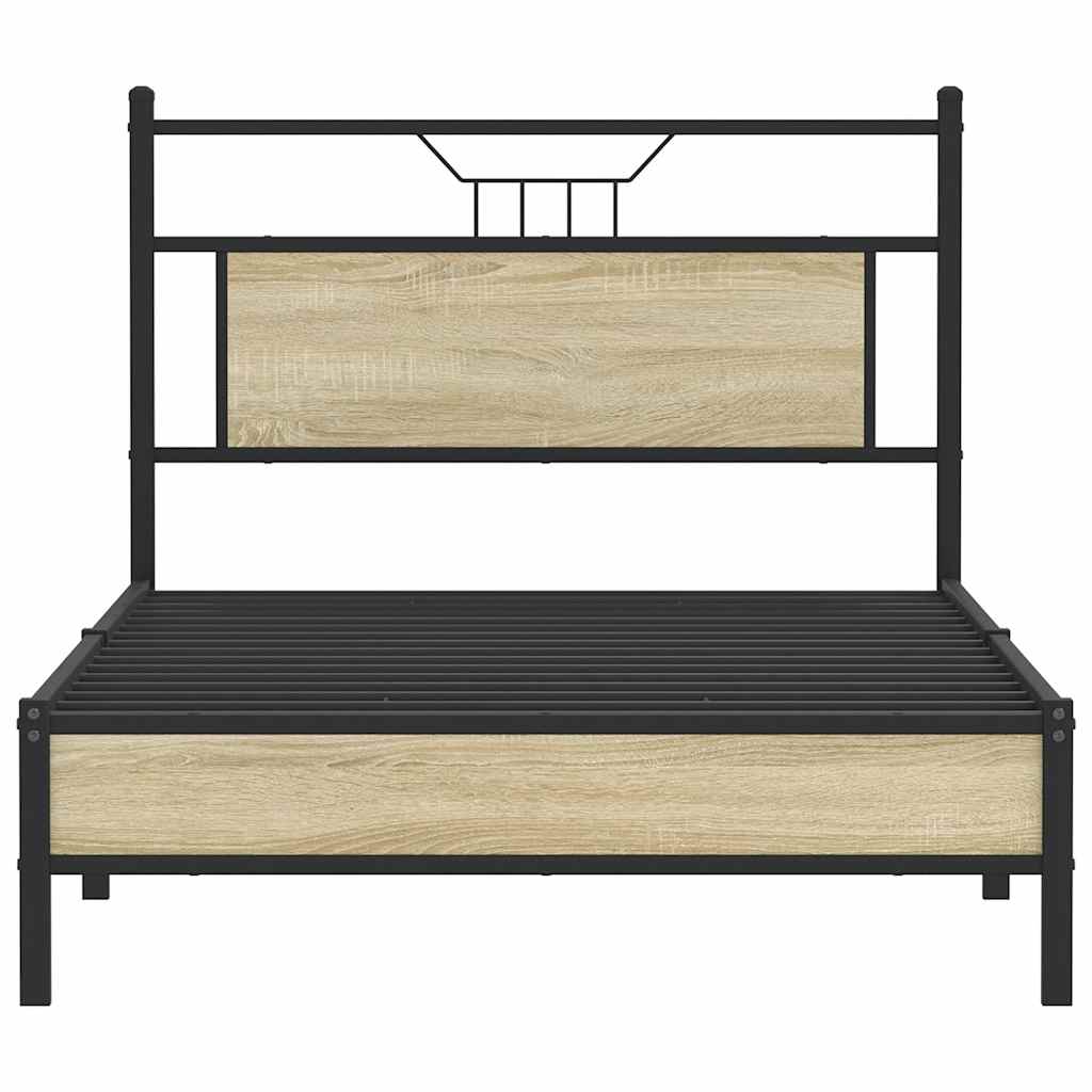 Cadre de lit sans matelas chêne sonoma 100x200 cm - XIOS