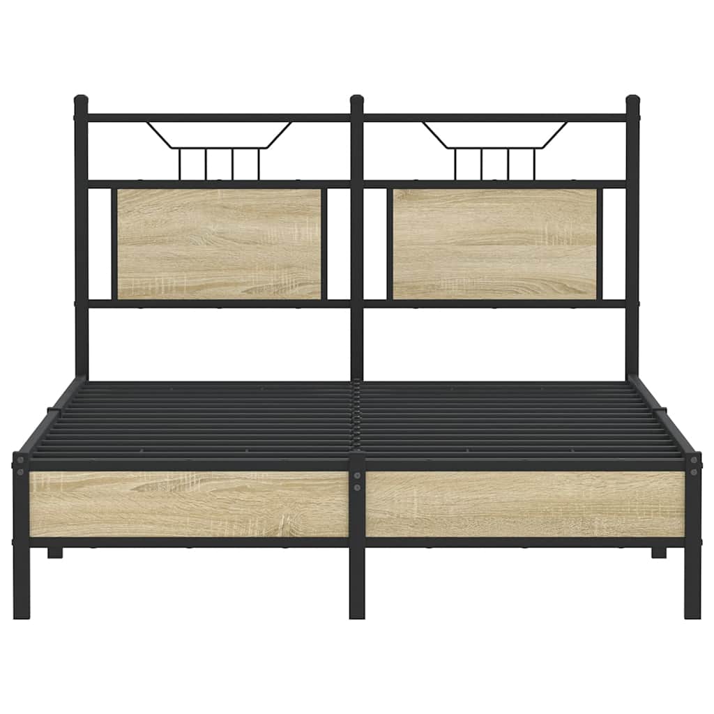 Cadre de lit sans matelas chêne sonoma 120x190 cm - XIOS