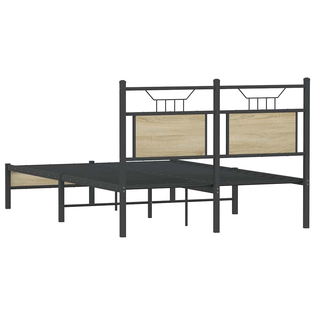 Cadre de lit sans matelas chêne sonoma 120x190 cm - XIOS