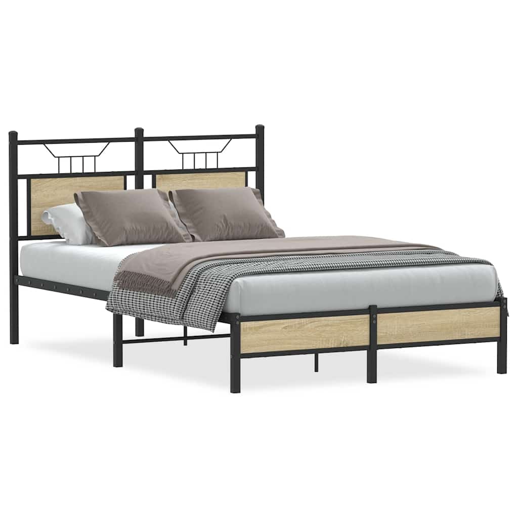 Cadre de lit sans matelas chêne sonoma 120x200 cm - XIOS