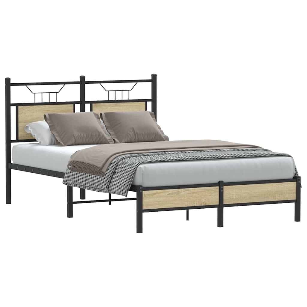 Cadre de lit sans matelas chêne sonoma 120x200 cm - XIOS