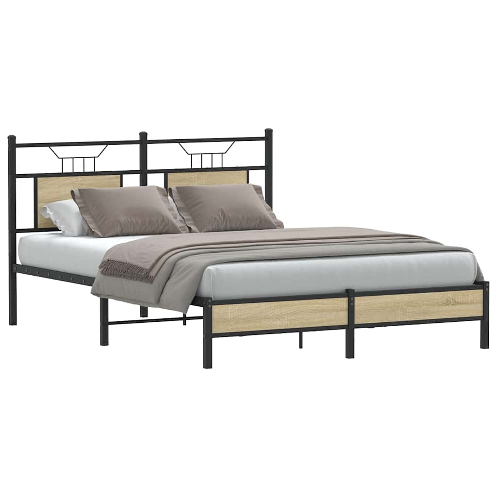 Cadre de lit sans matelas chêne sonoma 140x190 cm - XIOS