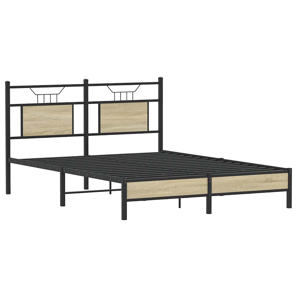 Cadre de lit sans matelas chêne sonoma 140x190 cm - XIOS