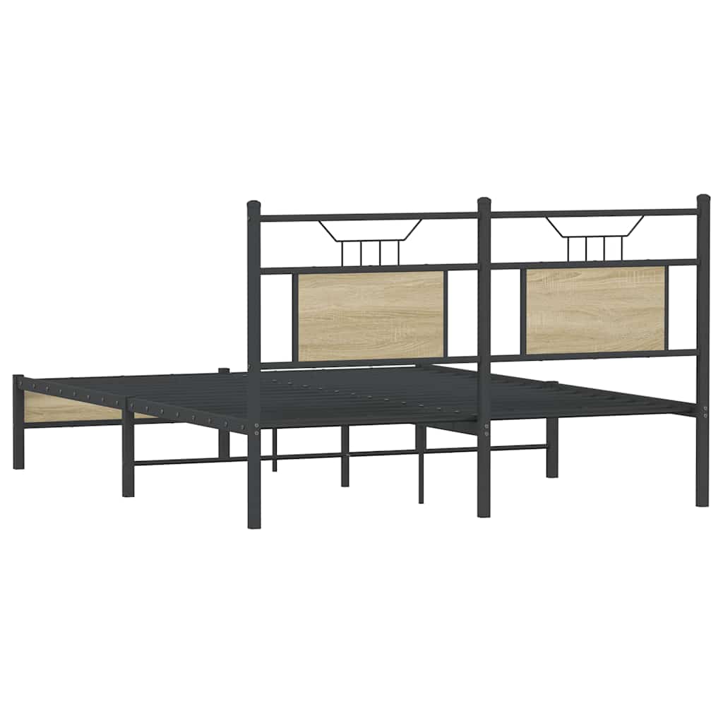 Cadre de lit sans matelas chêne sonoma 140x200 cm - XIOS